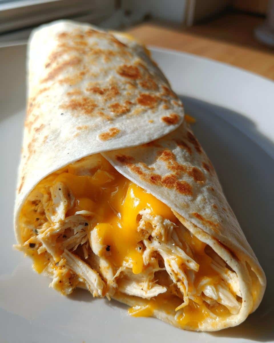 20-Minute Cheesy Garlic Chicken Wraps You'll Crave Daily 5 Cheesy Garlic Chicken Wraps - detail 1