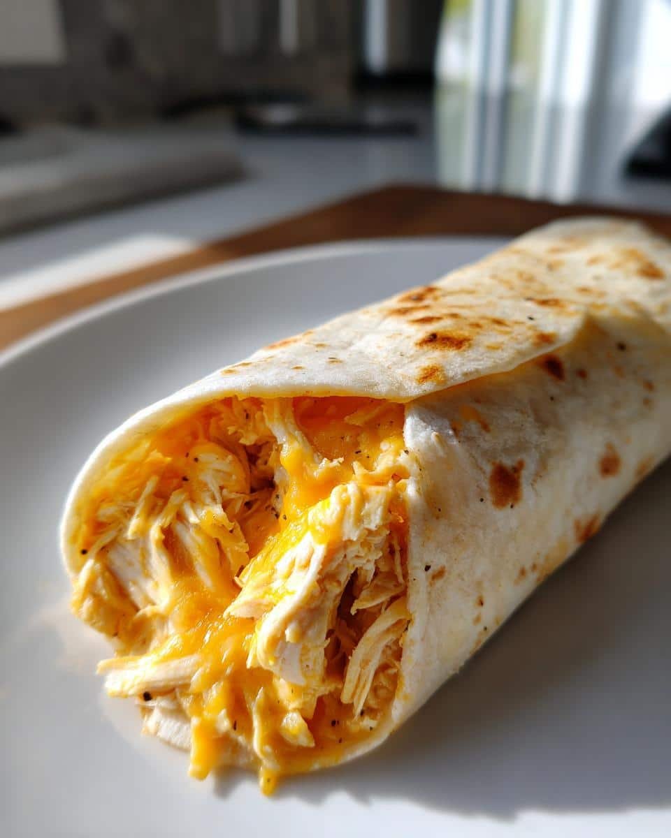 20-Minute Cheesy Garlic Chicken Wraps You'll Crave Daily 6 Cheesy Garlic Chicken Wraps - detail 2