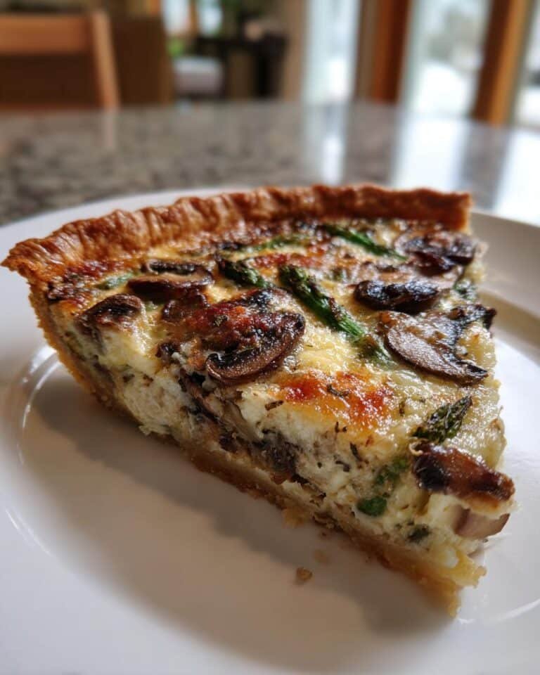 Asparagus Mushroom Quiche