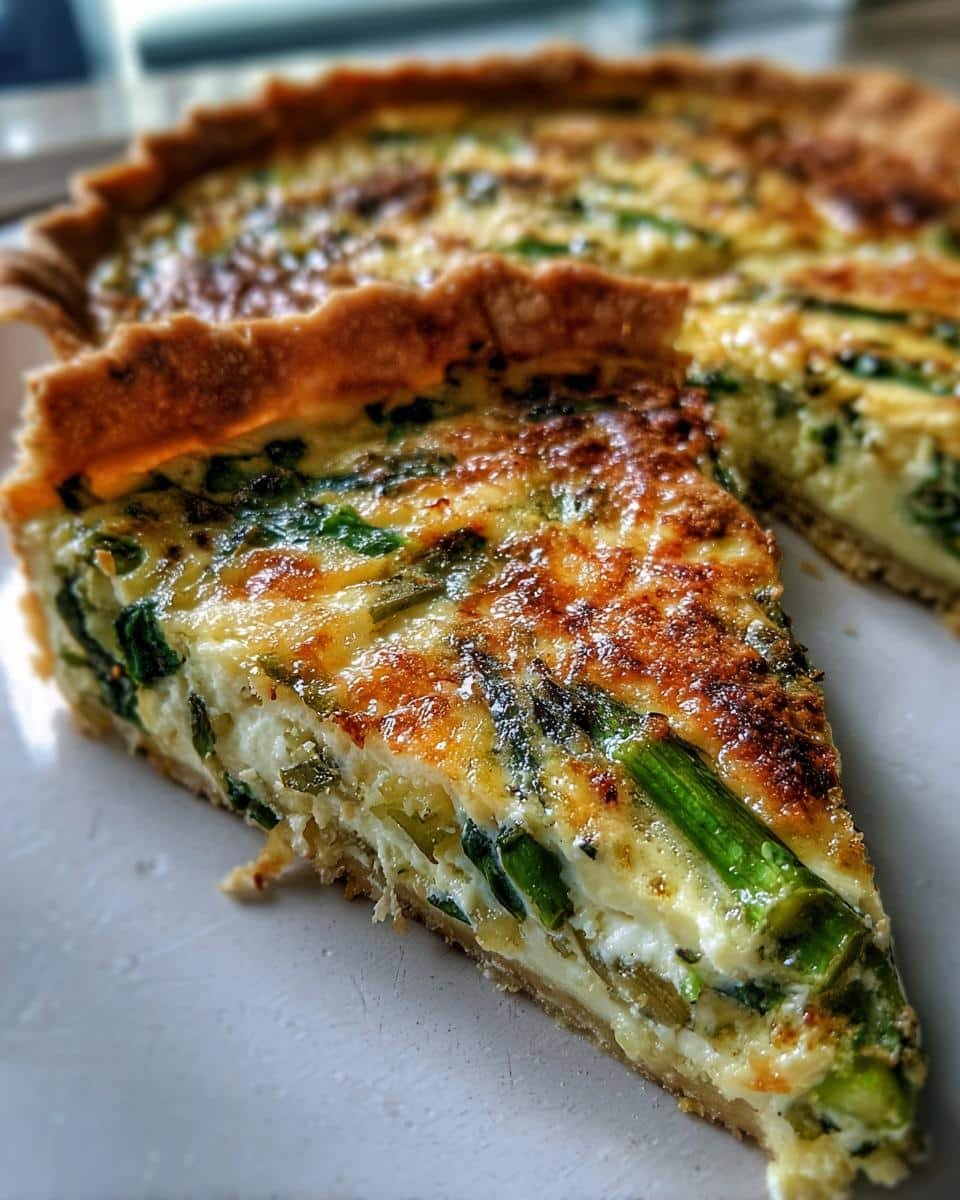 Asparagus Spinach Quiche - detail 1
