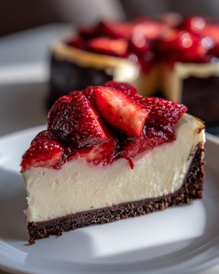 Chocolate Strawberry Cheesecake