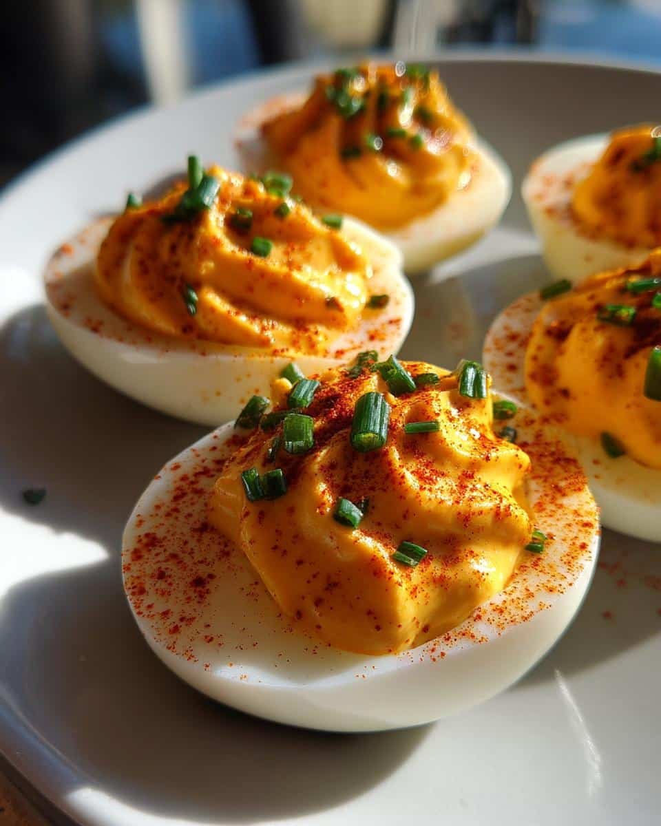 Spicy Sriracha Deviled Eggs - detail 1