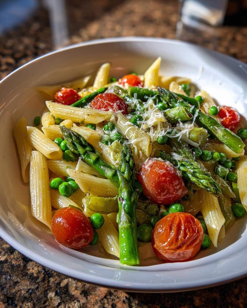 Spring Vegetable Pasta - detail 1