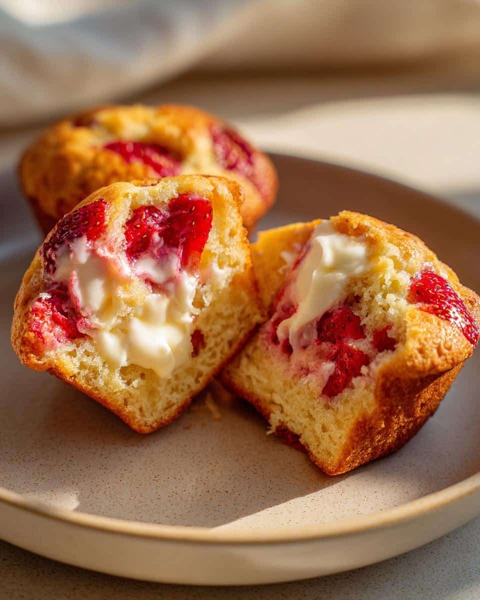Strawberry Cream Cheese Muffins - detail 1