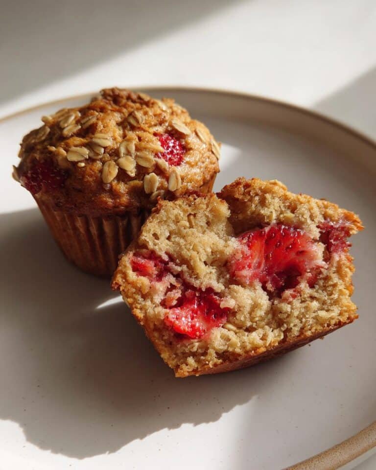 Strawberry Oat Muffins