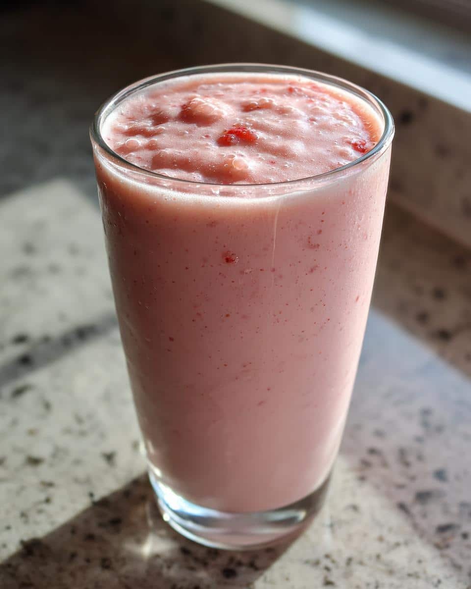5-Minute Strawberry Oat Smoothie That Keeps You Full