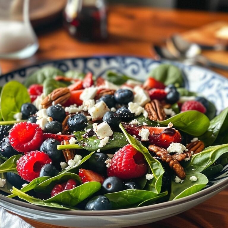 Fresh Summer Berry Spinach Salad Recipe for Bright Flavor 4 img1 424